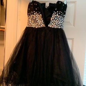 Black cocktail dress